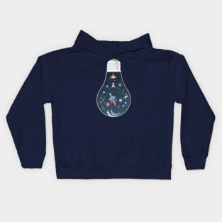 Milky way light bulb - Kawaii Kids Hoodie